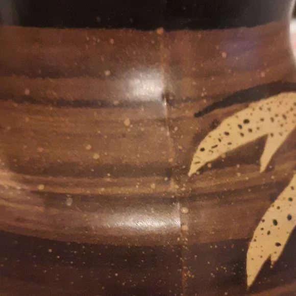 B Welsh, Pacific Stoneware, Hand Painted, Pottery Vase, Made in USA in 1971 - Picture 7 of 7